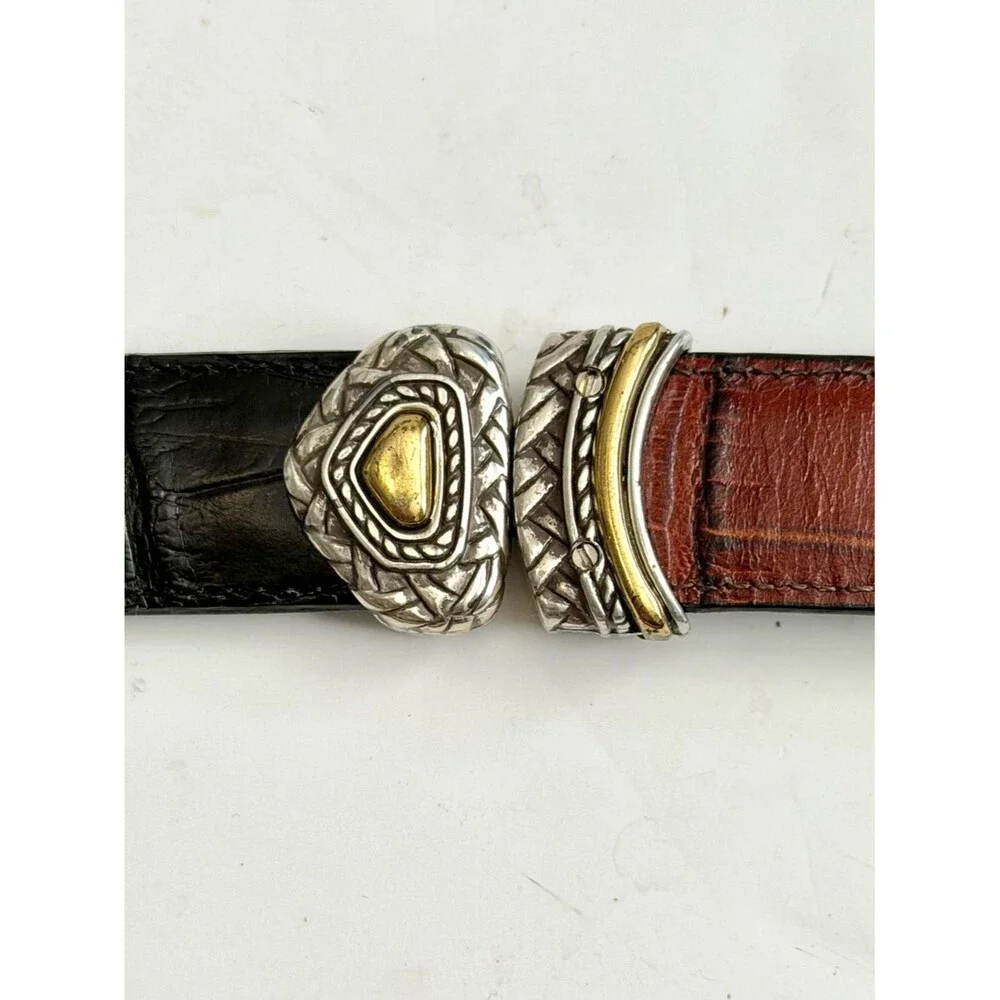 Brighton Marcus Two-Tone Reversible Belt Size M 30